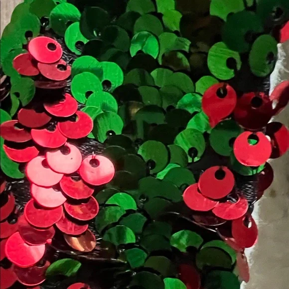 Reindeer Sequin Slippers Size 7 - Picture 4 of 14